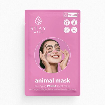 20 G Stay Well SHEET MASK Maschera Viso Panda  1 di 2 