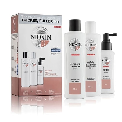 300 ML Nioxin SISTEMA 3 KIT TRIFASICO Cofanetto Trattamento Capelli  1 di 3 