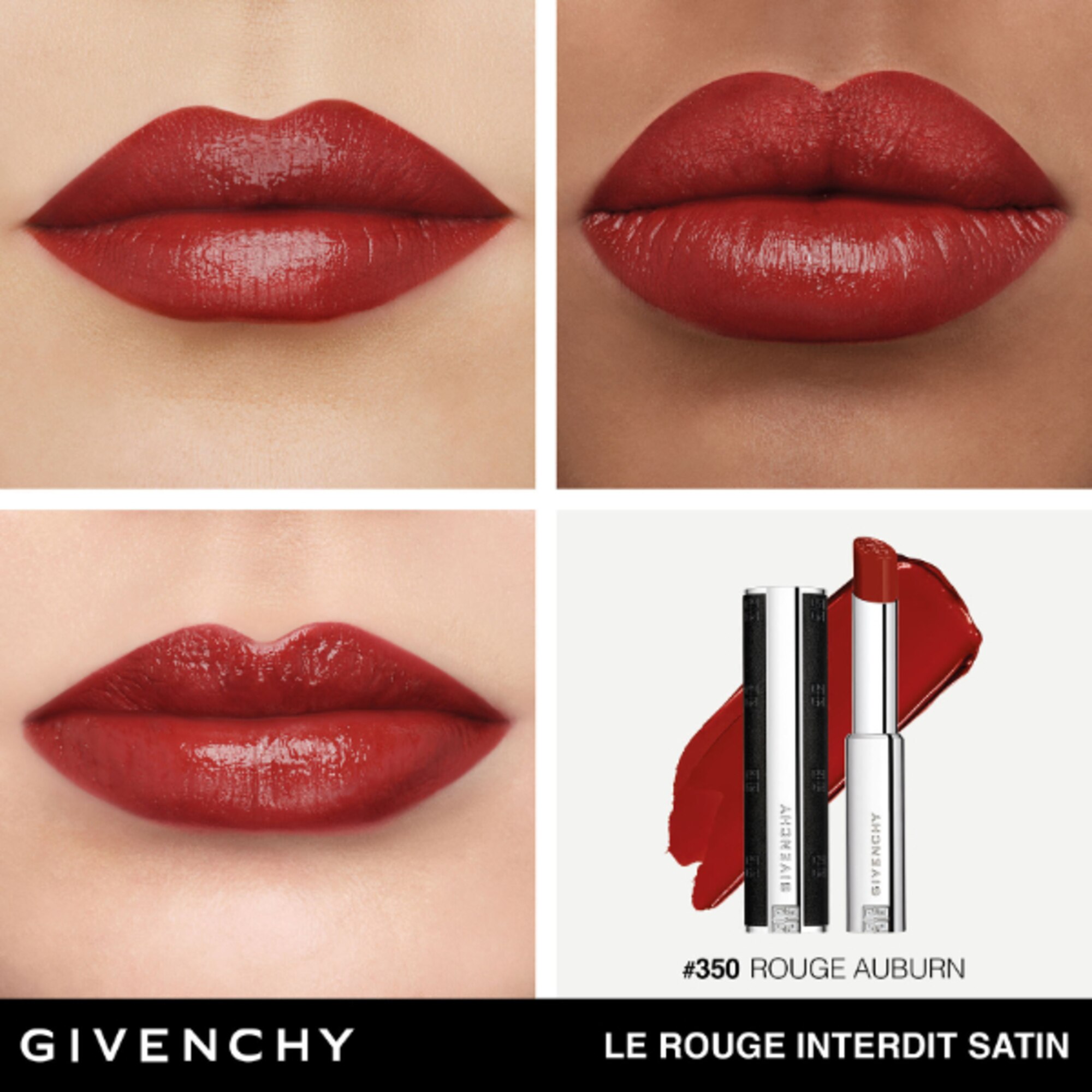  Givenchy LE ROUGE INTERDIT SATIN Rossetto dal Finish Satinato  1 di 4 