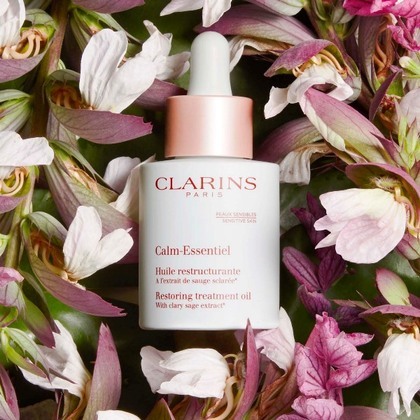 30 ML Clarins CALM-ESSENTIEL Olio ristrutturante  1 di 3 