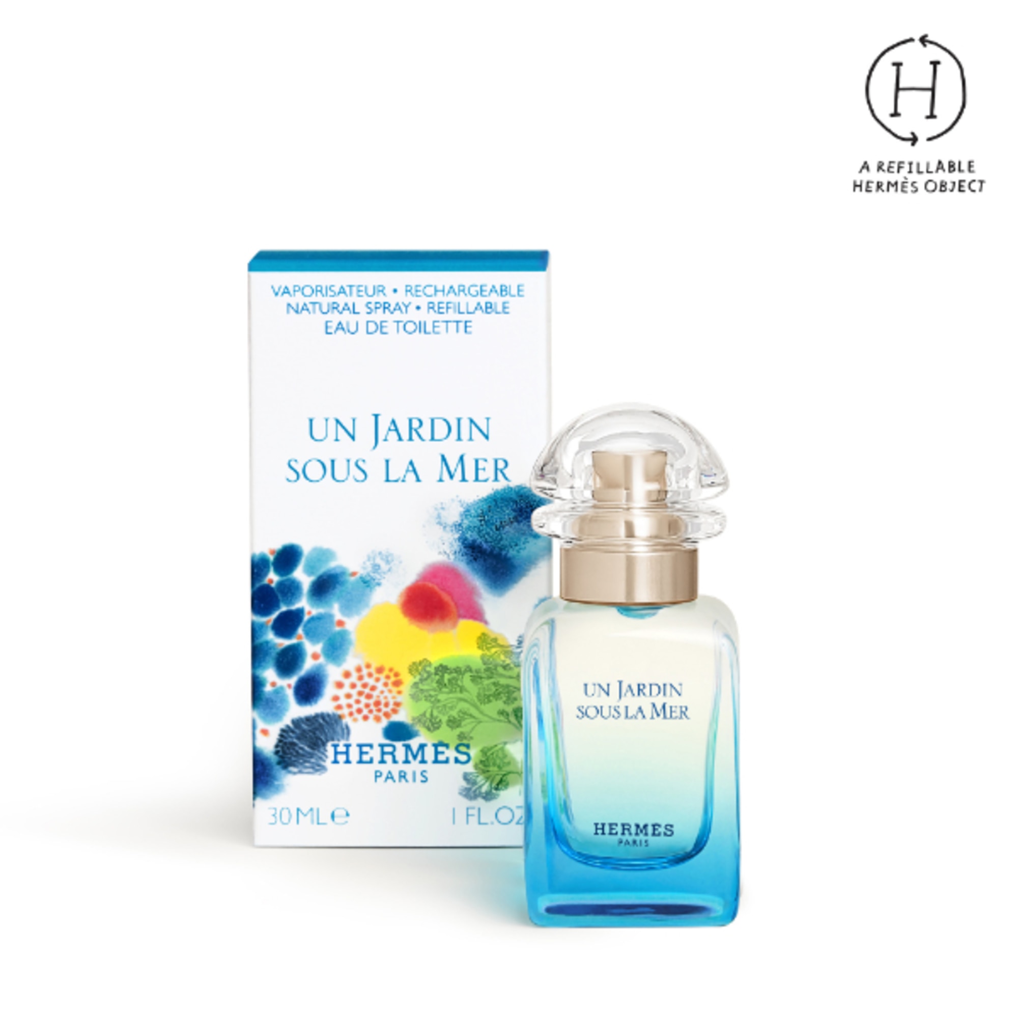 30 ML Hermès UN JARDIN SOUS LA MER Eau De Toilette  1 di 6 