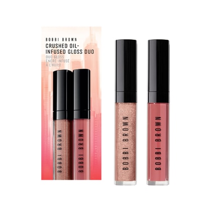 6ml+6ml Bobbi Brown CRUSHED OIL-INFUSED GLOSS DUO Cofanetto Regalo  1 di 2 