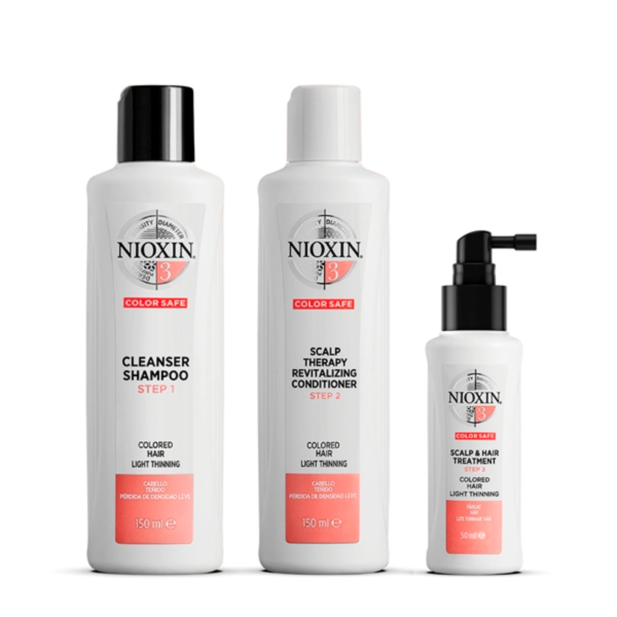 150 ML Nioxin SISTEMA 3 KIT TRIFASICO Cofanetto Trattamento Capelli 1 di 3