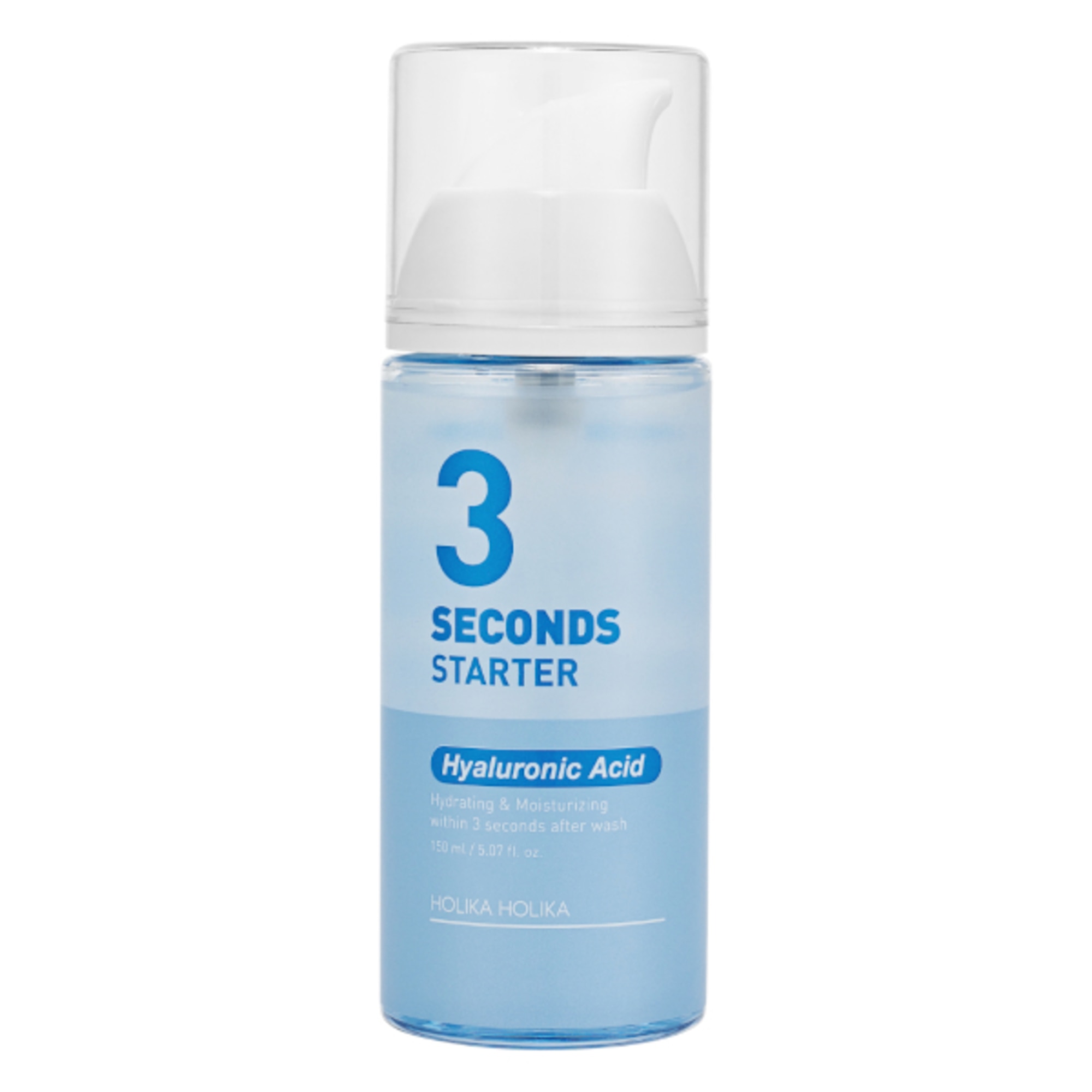 150 ML HOLIKA HOLIKA 3 SECONDS STARTER - HYALURONIC ACID Siero Viso 1 di 1