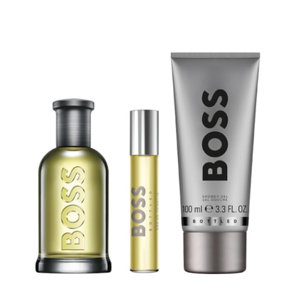 100ml+100ml+10ml Hugo Boss BOSS BOTTLED EAU DE TOILETTE Cofanetto Regalo  1 di 3 