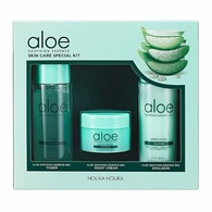 120 ML HOLIKA HOLIKA ALOE SOOTHING ESSENCE SKIN CARE SPECIAL KIT Kit Tonico + Emulsione + Crema  1 di 2 