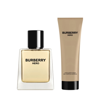 50ml+75ml Burberry HERO EAU DE TOILETTE Cofanetto Regalo  1 di 2 