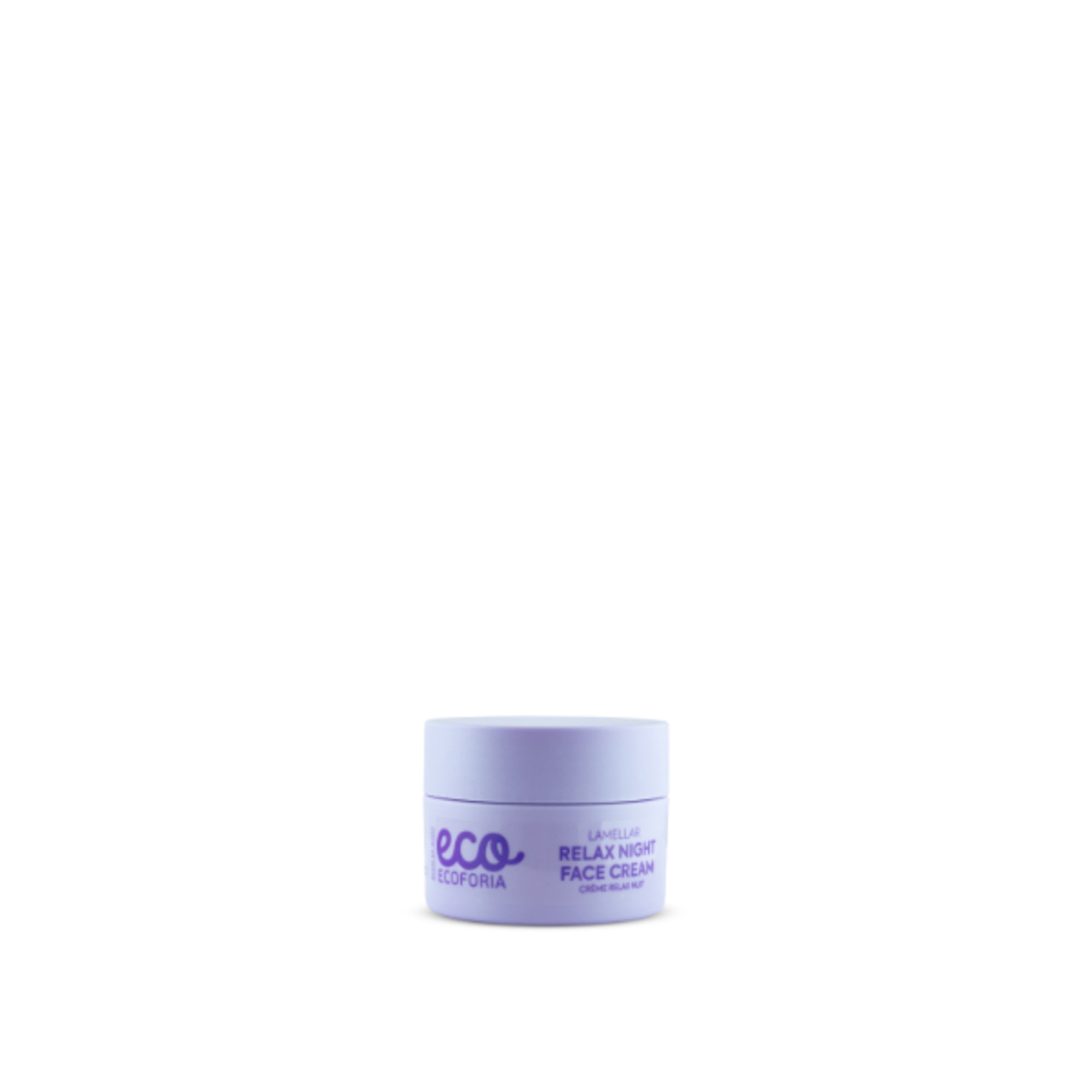 50 ML Ecoforia LAVENDER CLOUDS Lamellar Relax Night Face Cream 1 di 2