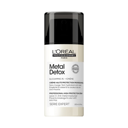 100 ML L'Oreal Professionnel METAL DETOX CREAM Crema Leave-in Altamente Protettiva Anti-metallo e con Filtro UV  1 di 3 