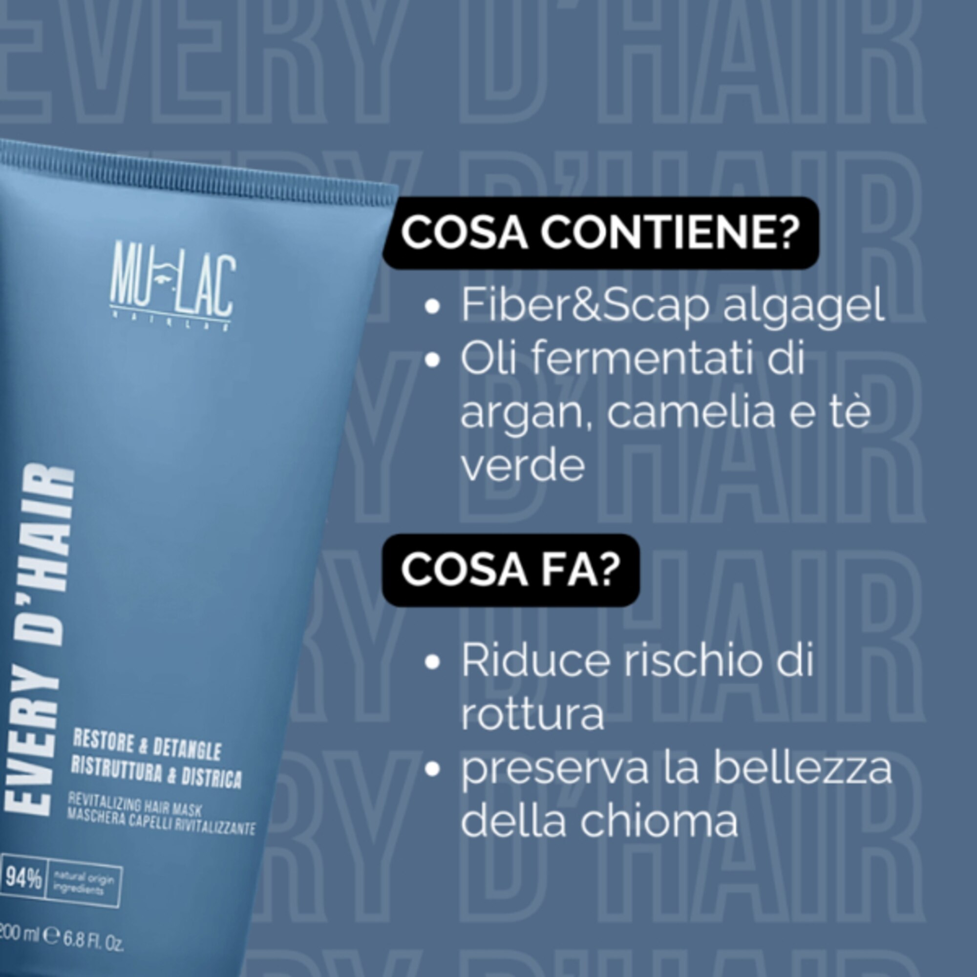 Maschera Capelli Rivitalizzante