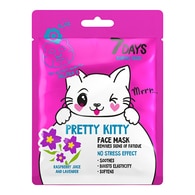 28 G 7Days PRETTY KITTY Maschera Viso in Tessuto  1 di 2 