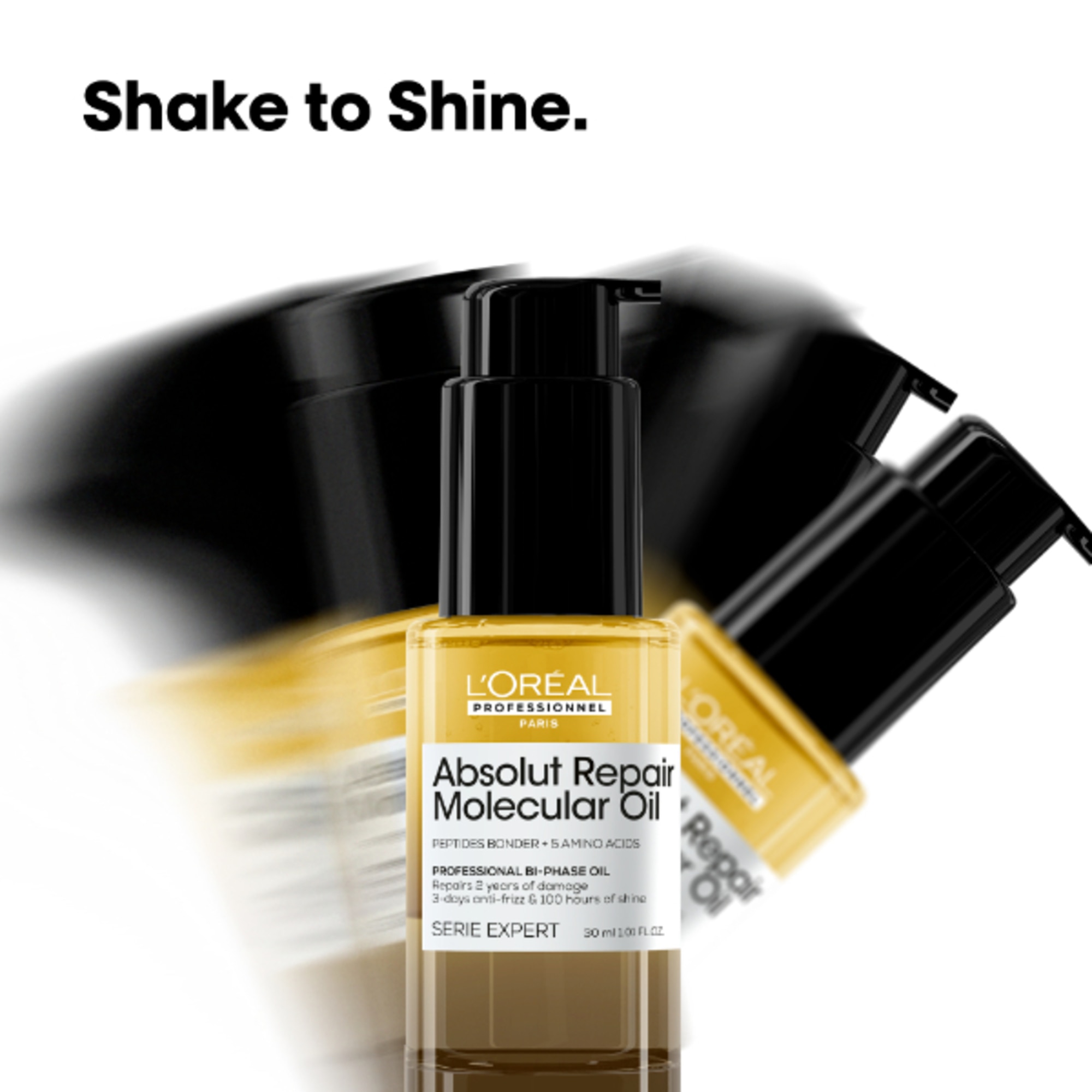 30 ML L'Oreal Professionnel ABSOLUT REPAIR MOLECULAR OLIO Olio Bifasico 2 di 7 Olio Bifasico