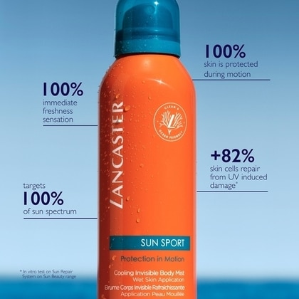 200 ML Lancaster SUN SPORT Spray Nebulizzatore Trasparente Rinfrescante SPF 50  1 di 2 