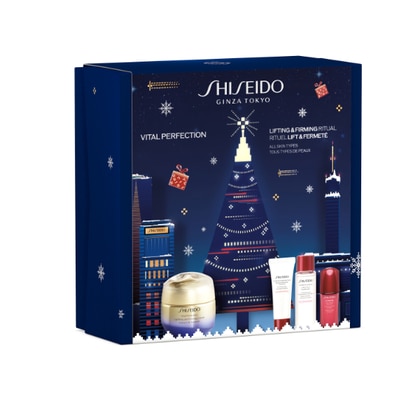 50ml+15ml+30ml+10ml Shiseido VITAL PERFECTION HOLIDAY KIT Cofanetto Regalo  1 di 3 