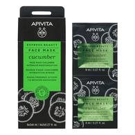 2x8ml Apivita EXPRESS CUCUMBER Maschera Viso  1 di 2 