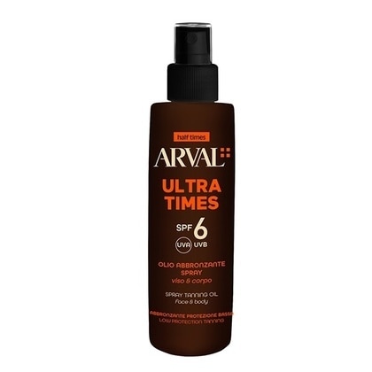 125 ML Arval ULTRA TIMES Olio Abbronzante Spray Viso e Corpo SPF6  1 di 1 