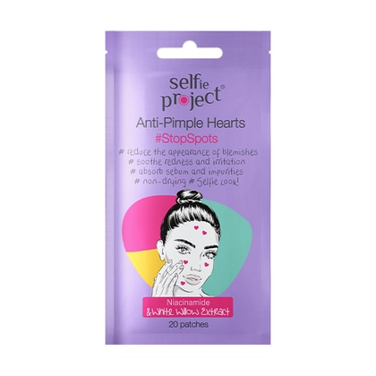 20 PCS Selfie Project ANTI-PIMPLE HEARTS Trattamento Anti-imperfezioni  1 di 1 