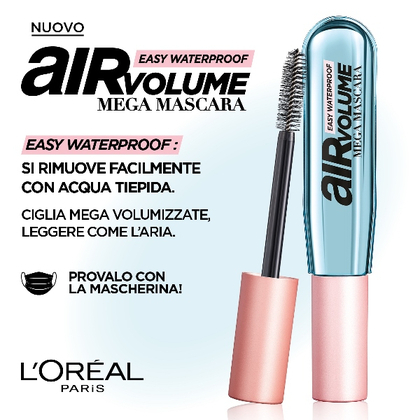  L'Oréal Paris AIR VOLUME MEGA Mascara Volumizzante Waterproof  1 di 3 