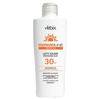 200 ML Vebix DERMOLINE PROTETTIVO Latte Solare SPF 30 Protezione Alta