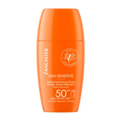 30 ML Lancaster SUN SENSITIVE Tinted Mattifying Fluid SPF50  1 di 3 