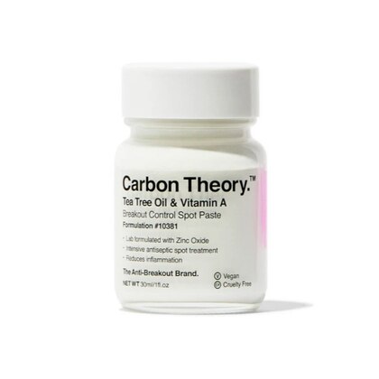 30 ML Carbon Theory TEA TREE OIL & VITAMIN A BREAKOUT CONTROL SPOT PASTE Pasta con Olio di Tea Tree e Vitamina A  1 di 2 