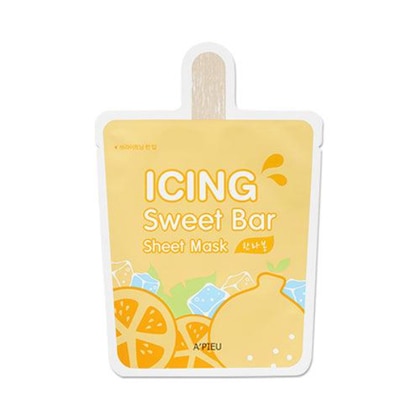 21 G A'PIEU ICING SWEET BAR SHEET MASK Maschera in Tessuto Iluminante al Mandarino  1 di 1 