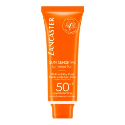 50 ML Lancaster SUN SENSITIVE Latte Fluido Viso Privo Di Oli SPF 50  1 di 3 