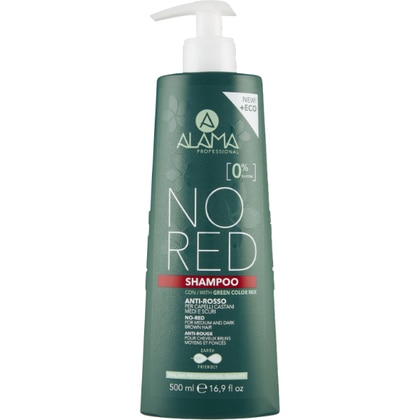 500 ML ALAMA PROFESSIONAL NO RED Shampoo Anti-rosso Capelli Castani Medi e Scuri Colarati e Naturali  1 di 1 