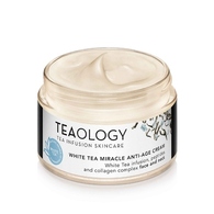  Teaology WHITE TEA MIRACLE ANTI-AGE CREAM Crema antietà viso e collo con infuso di Tè Bianco Bio  1 di 2 