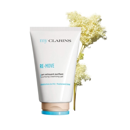 125 ML Clarins RE-MOVE Gel Detergente Purificante - Pelle giovane - Rinfrescante  1 di 4 