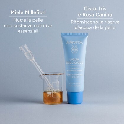 40 ML Apivita AQUA BEELICIOUS Crema Comfort Idratante Texture Ricca  1 di 7 