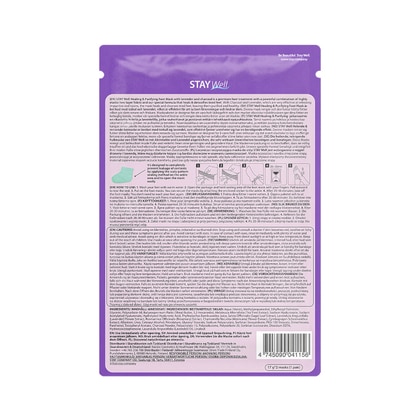  Stay Well HEALING & PURIFYING FOOT MASK Maschera Piedi Carbone  1 di 2 