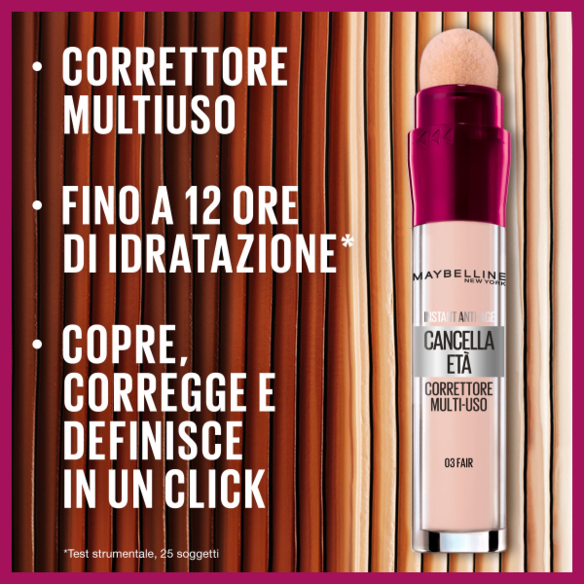 MAYBELLINE ERASER INSTANT ANTI AGE Correttore Liquido Il Cancella Età 1 di 3