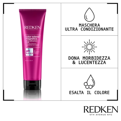 250 ML Redken COLOR EXTENDED MAGNETICS Maschera Capelli  1 di 3 