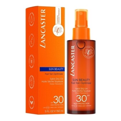 150 ML Lancaster SUN BEAUTY Olio secco SPF30 Fast Tan Optimizer  1 di 3 