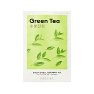 19 G MISSHA MASCHERE VISO AIRY FIT SHEET MASK GREEN TEA  1 di 2 