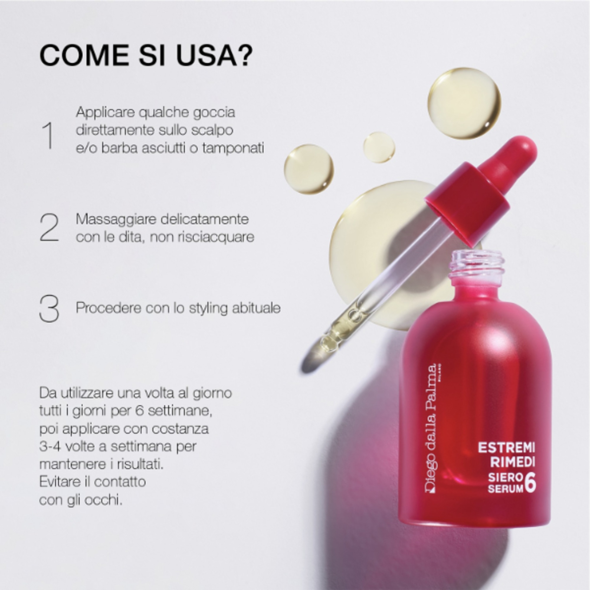 50 ML Diego dalla Palma ESTREMIRIMEDI Siero 6 - Trattamento Fortificante Scalpo & Capelli  1 di 4 