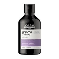 300 ML L'Oreal Professionnel CHROMA CRÈME Shampoo Viola per i capelli biondi a biondi platino  1 di 2 