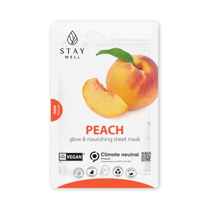 20 G Stay Well VEGAN SHEET MASK Maschera Vegan Pesca  1 di 2 