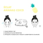 Inuwet FRUIT COLLECTION ANANAS E COCCO Maschera Viso Illuminante Bio Cellulosa 2 di 2 Maschera Viso Illuminante Bio Cellulosa