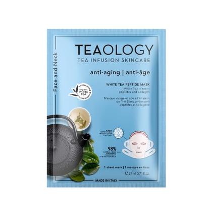 21 ML Teaology WHITE TEA MASCHERA ANTIETÀ Maschera Viso  1 di 2 