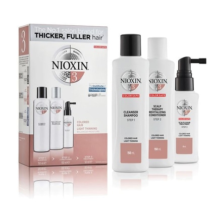 150 ML Nioxin SISTEMA 3 KIT TRIFASICO Cofanetto Trattamento Capelli  1 di 3 