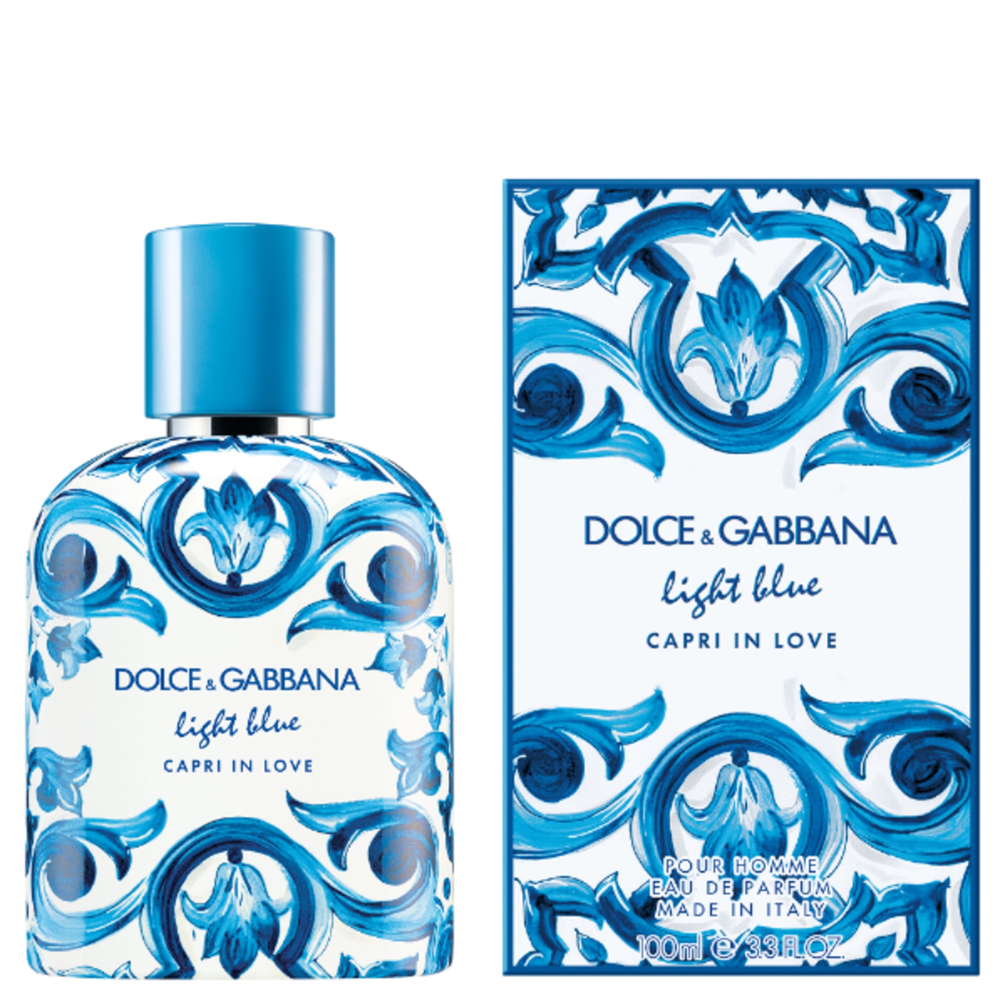 100 ML Dolce&Gabbana LIGHT BLUE POUR HOMME CAPRI IN LOVE Eau De Parfum 1 di 7
