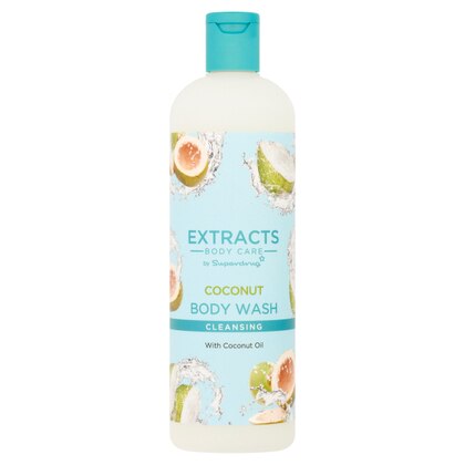 500 ML Superdrug Extracts COCONUT BODY WASH Bagnoschiuma al Cocco  1 di 2 