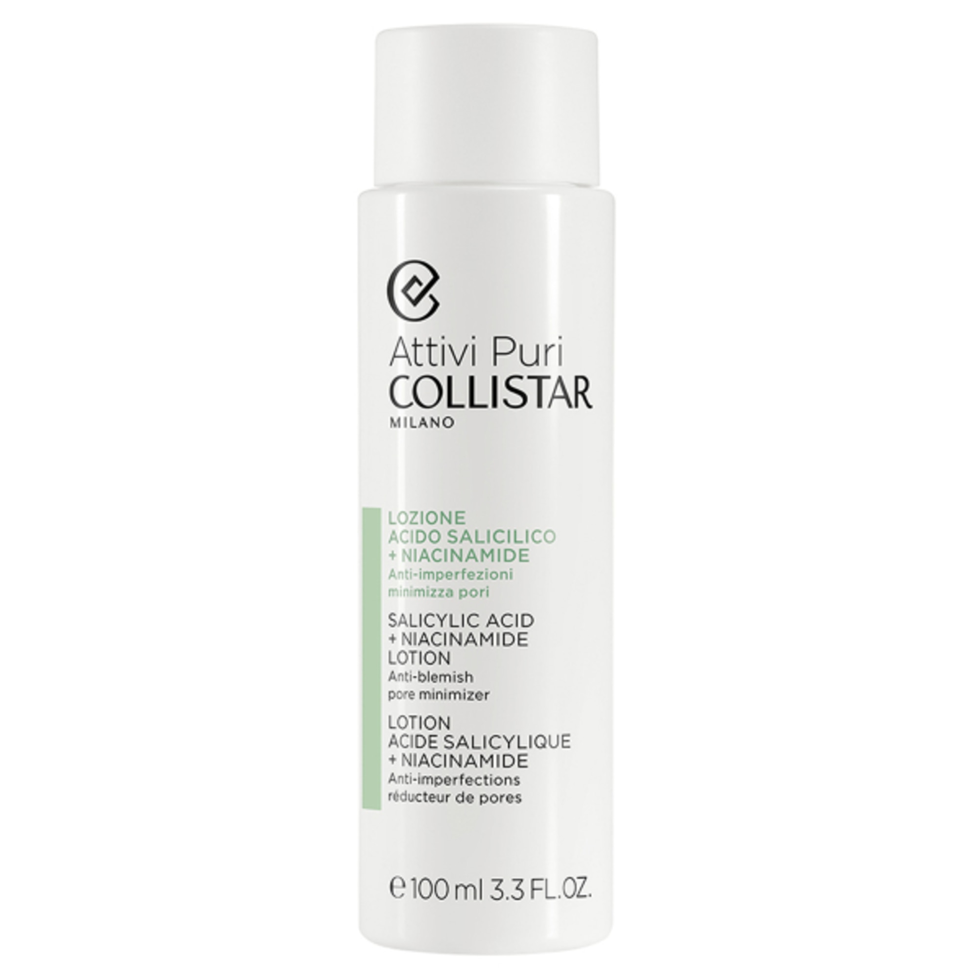 100 ML Collistar LOZIONE ACIDO SALICILICO + NIACINAMIDE Anti-Imperfezioni Minimizza Pori 1 di 2