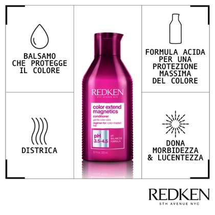 500 ML Redken COLOR EXTENDED MAGNETICS Balsamo  1 di 3 