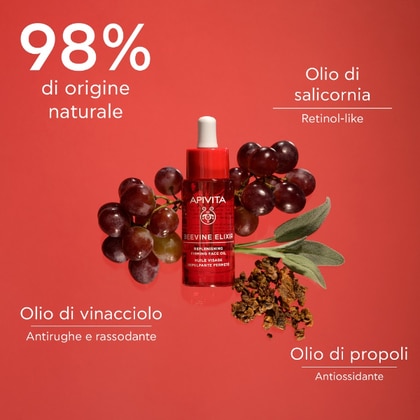 30 ML Apivita BEEVINE ELIXIR Olio Viso Ricostituente Rassodante  1 di 7 