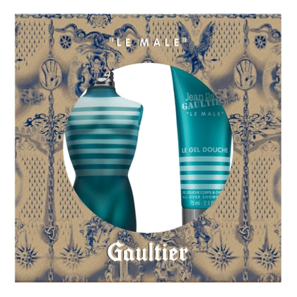 75ml+75ml Jean Paul Gaultier LE MALE EAU DE TOILETTE Cofanetto Regalo  1 di 3 