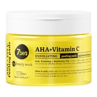 150 ML 7Days AHA+VITAMINA C Peeling Pad Viso Esfoliante Double-Face  1 di 2 