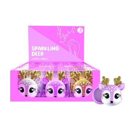 6 G 2K MARKETING SPARKLING DEER LIP GLOSS SPARKLING DEER LIP GLOSS BOX  1 di 2 